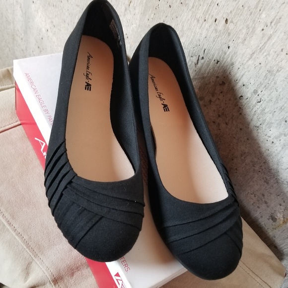 ❤️ American Eagle NIB Bree Pleated Flat 12w - Picture 5 of 8
